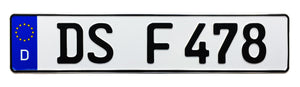 German License Plate