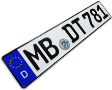 European German License Plate