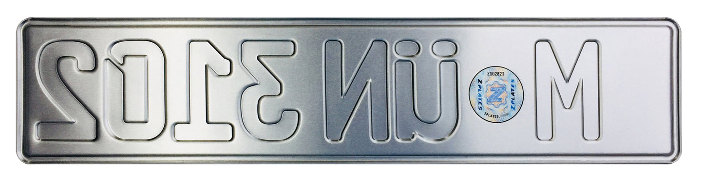 German Coat of Arms Eagle + Flag Plate