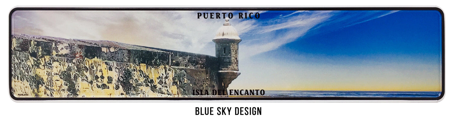 Puerto Rico Embossed Custom License Plate