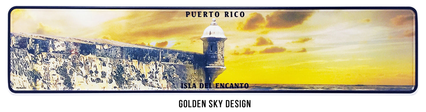 Puerto Rico Embossed Custom License Plate