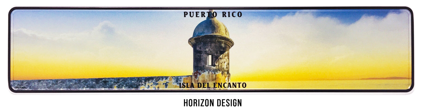 Puerto Rico Embossed Custom License Plate