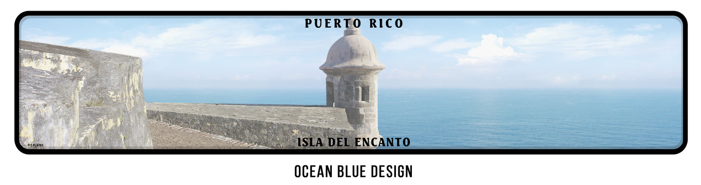 Puerto Rico Embossed Custom License Plate