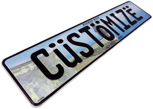 Puerto Rico Embossed Custom License Plate