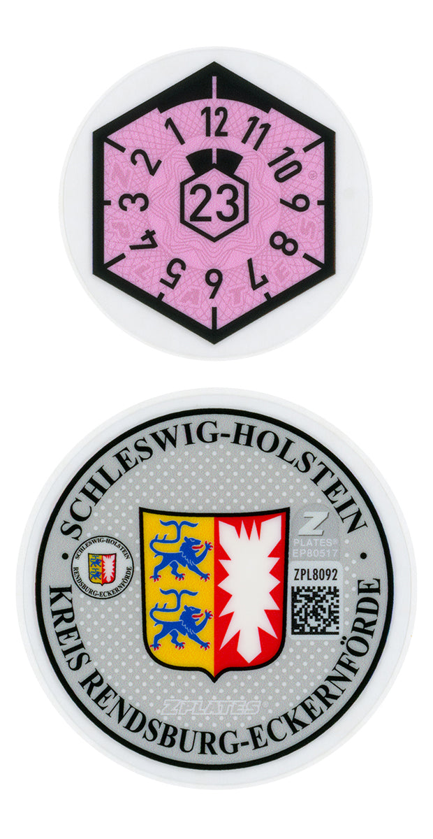 Rendsburg-Eckernförde Registration Seal (RD)