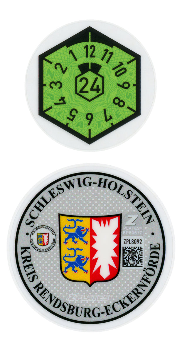 Rendsburg-Eckernförde Registration Seal (RD)