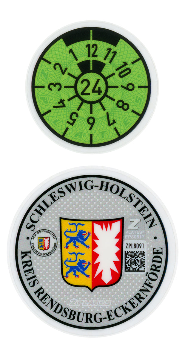Rendsburg-Eckernförde Registration Seal (RD)