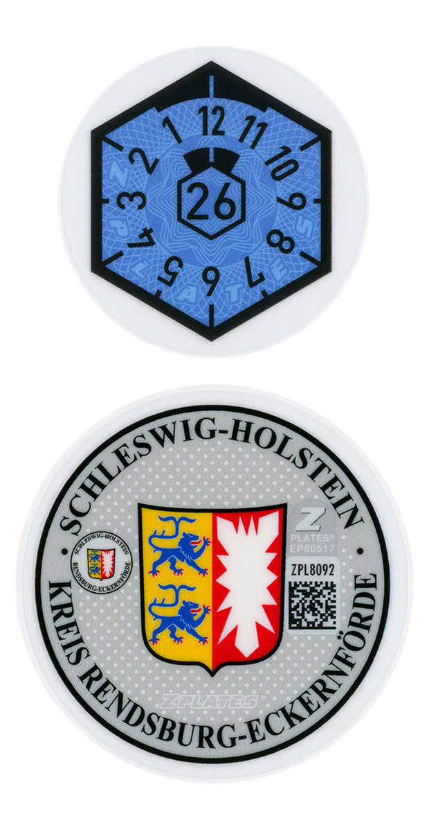 Rendsburg-Eckernförde Registration Seal (RD)