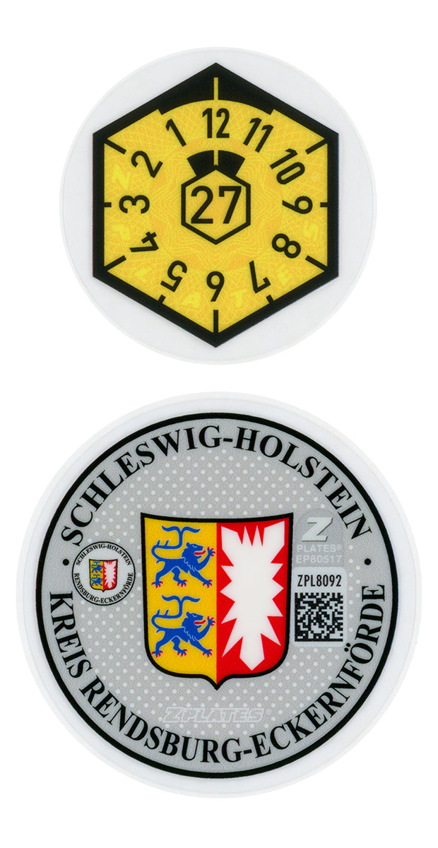 Rendsburg-Eckernförde Registration Seal (RD)