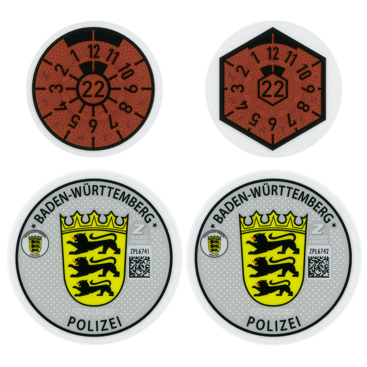 Stuttgart / Baden-Württemberg Police Registration Seal