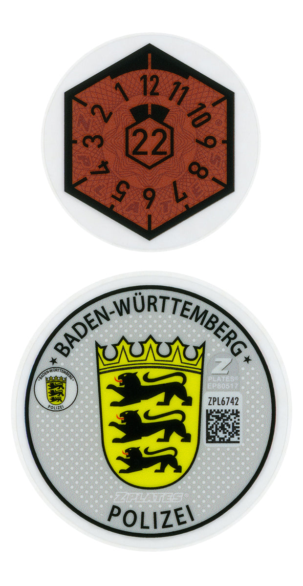 Stuttgart / Baden-Württemberg Police Registration Seal