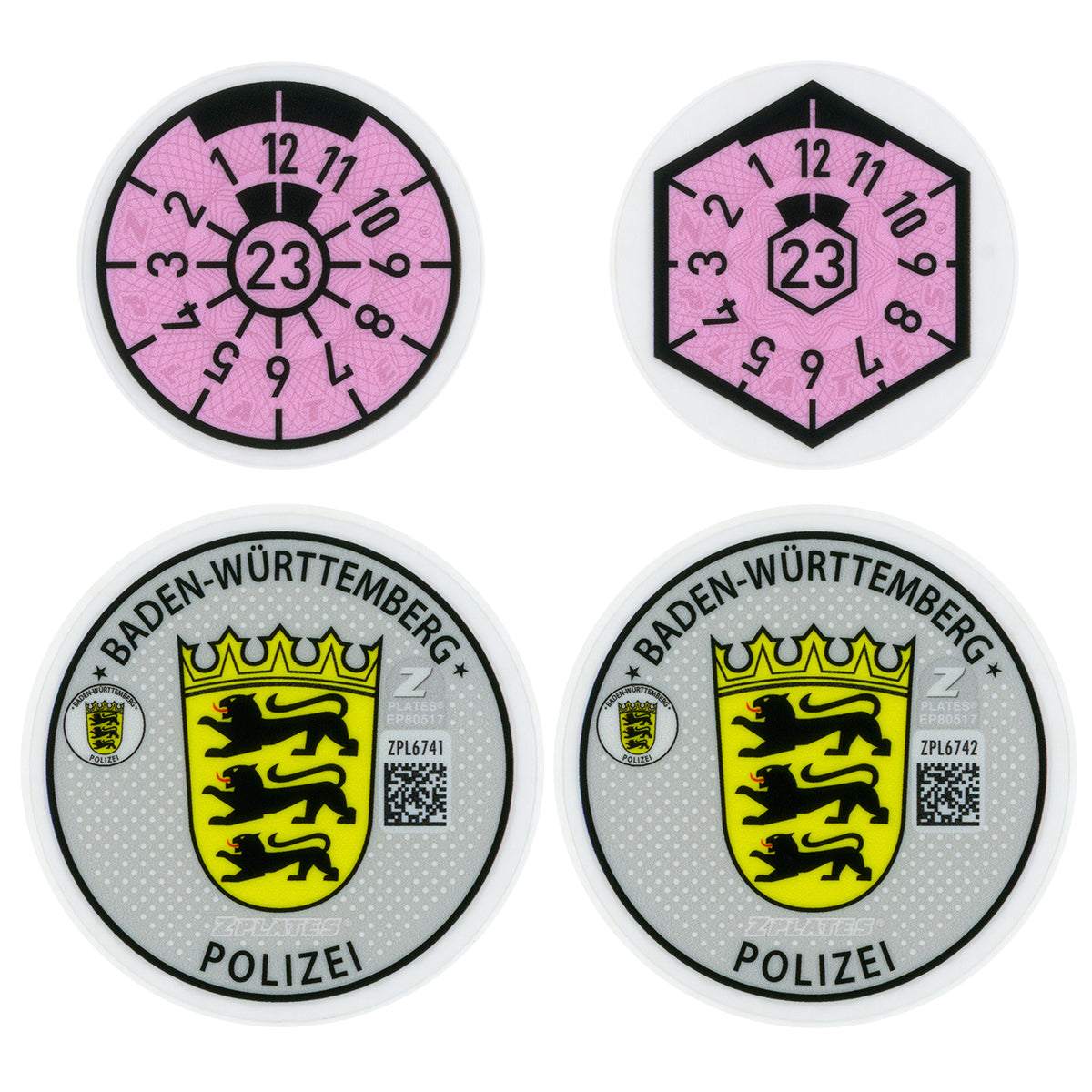 Stuttgart / Baden-Württemberg Police Registration Seal