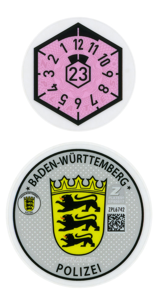 Stuttgart / Baden-Württemberg Police Registration Seal