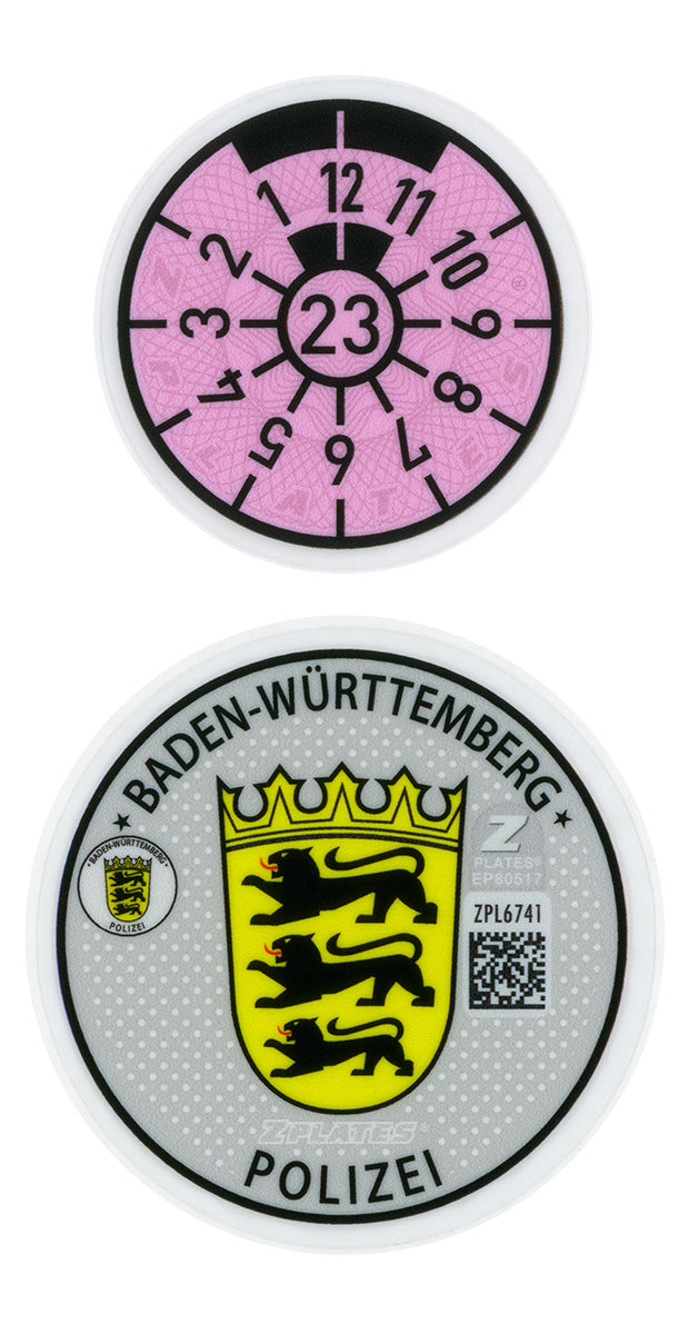 Stuttgart / Baden-Württemberg Police Registration Seal