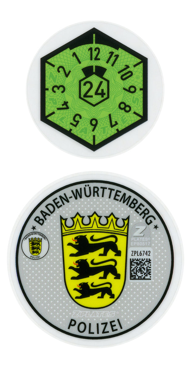 Stuttgart / Baden-Württemberg Police Registration Seal