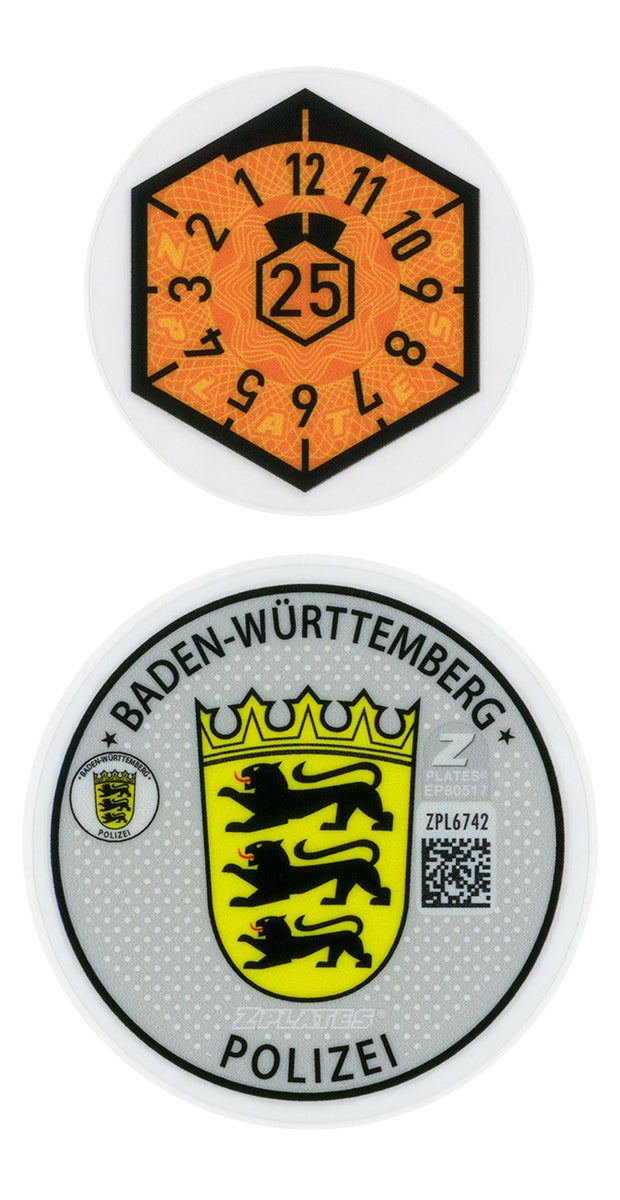 Stuttgart / Baden-Württemberg Police Registration Seal