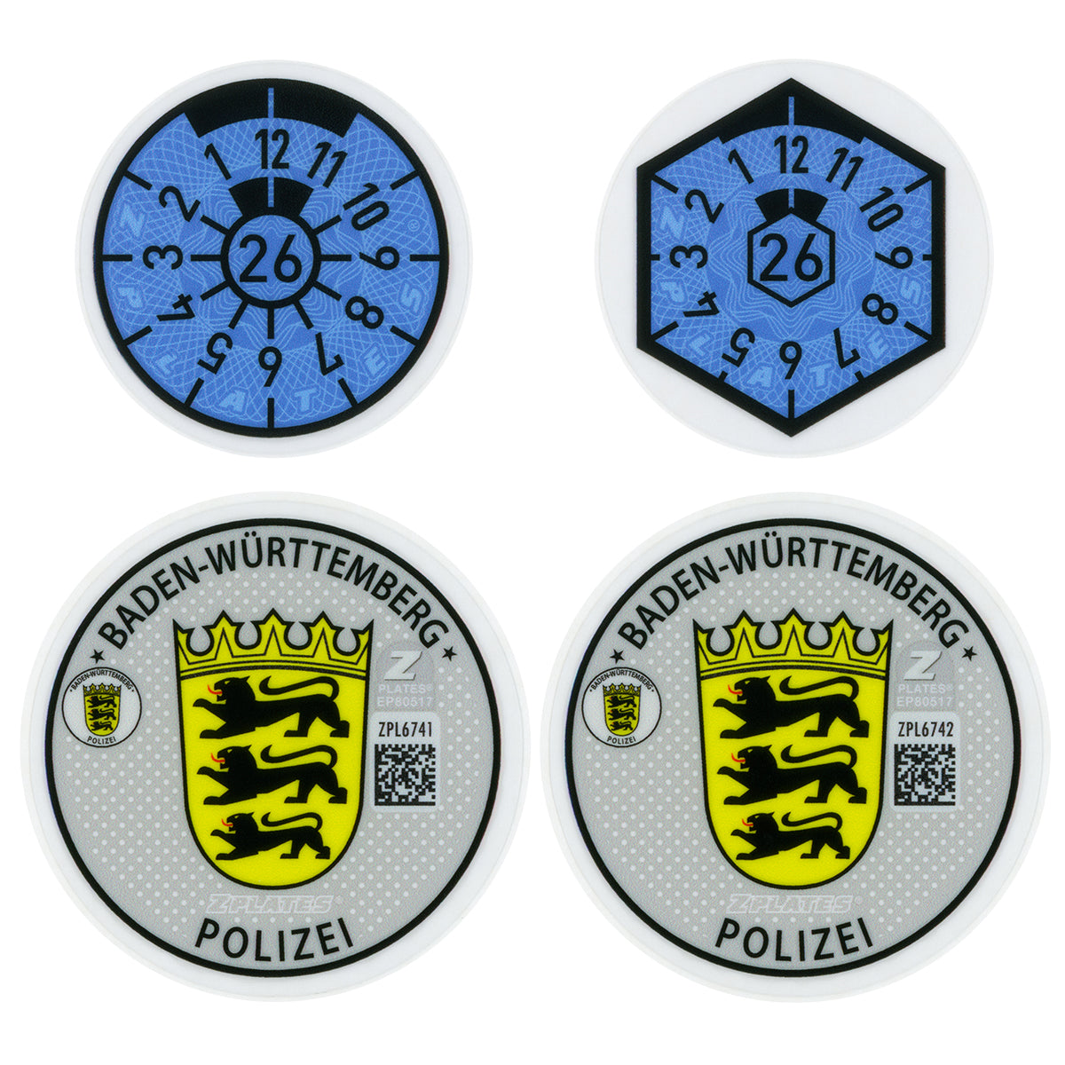 Stuttgart / Baden-Württemberg Police Registration Seal
