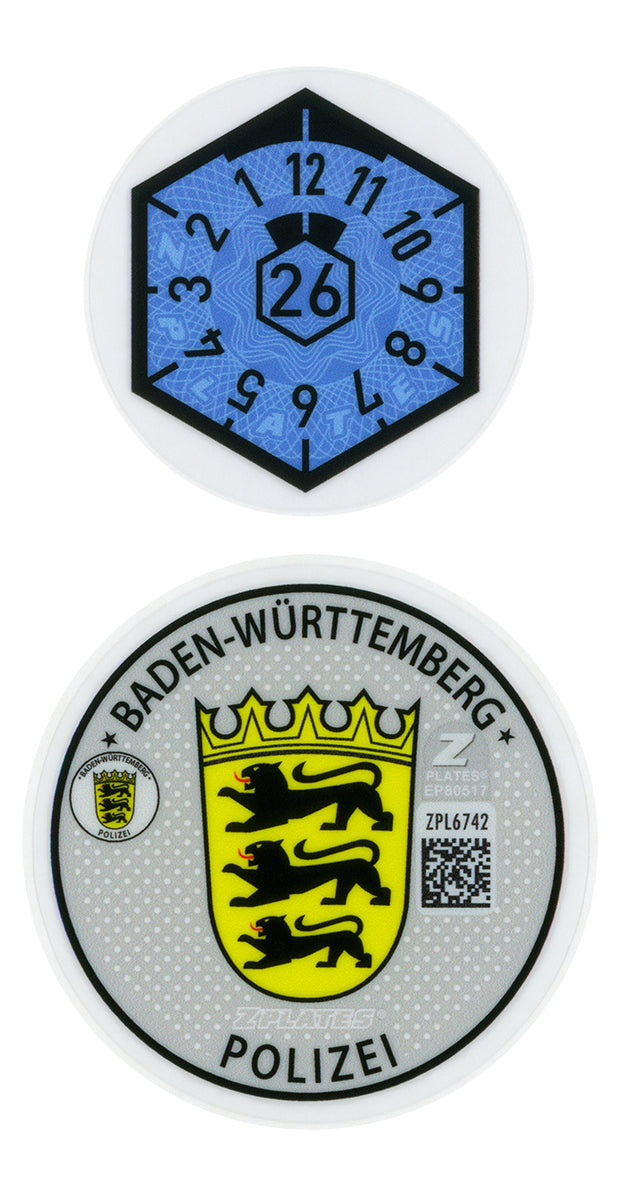 Stuttgart / Baden-Württemberg Police Registration Seal