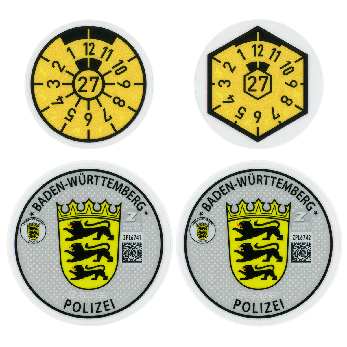 Stuttgart / Baden-Württemberg Police Registration Seal