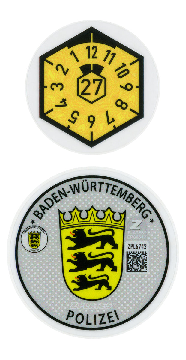 Stuttgart / Baden-Württemberg Police Registration Seal