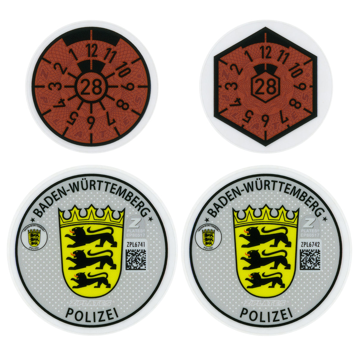 Stuttgart / Baden-Württemberg Police Registration Seal