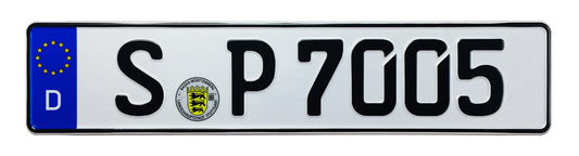 Porsche Stuttgart German License Plate