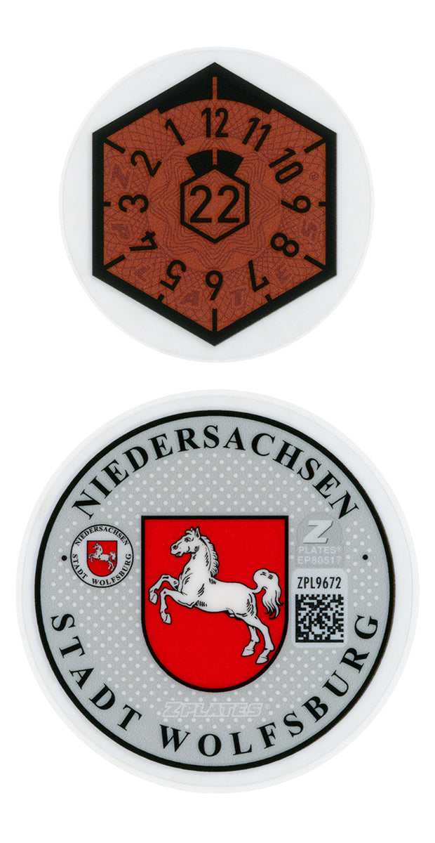 Wolfsburg Registration Seal (WOB)