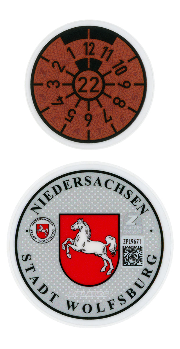 Wolfsburg Registration Seal (WOB)