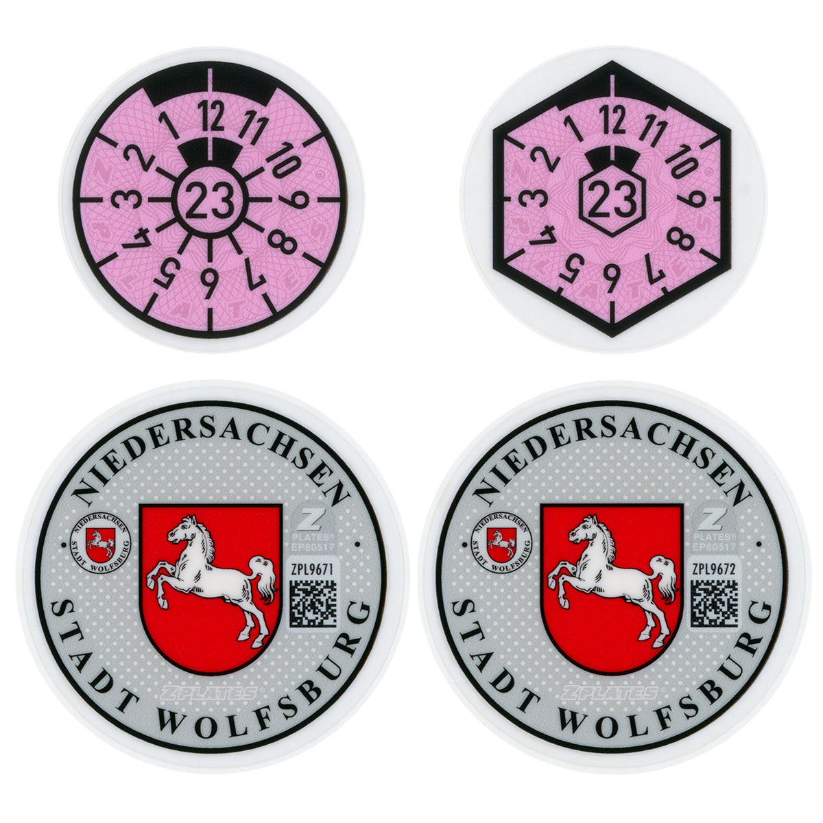 Wolfsburg Registration Seal (WOB)