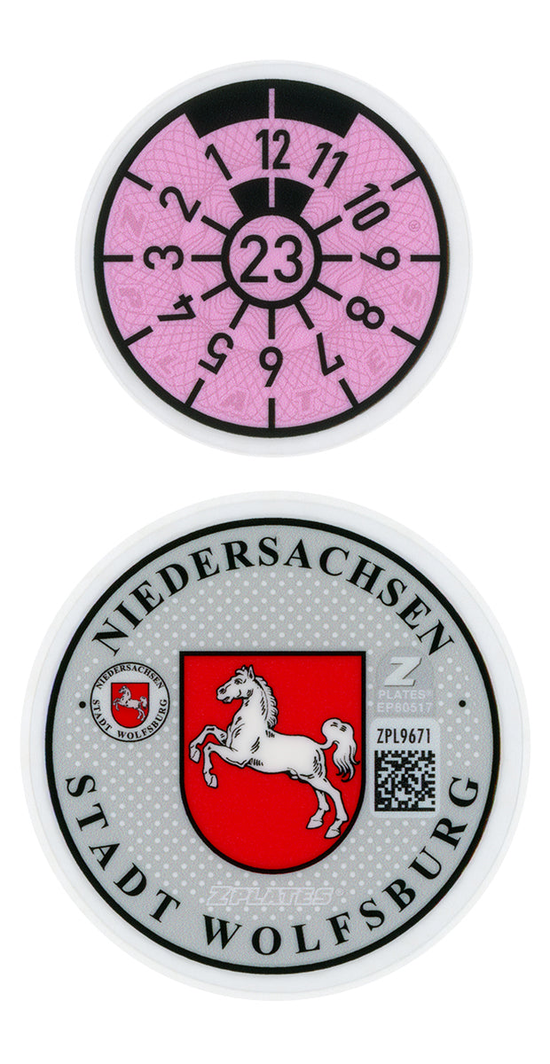 Wolfsburg Registration Seal (WOB)
