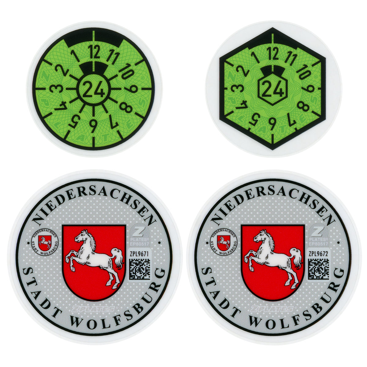 Wolfsburg Registration Seal (WOB)