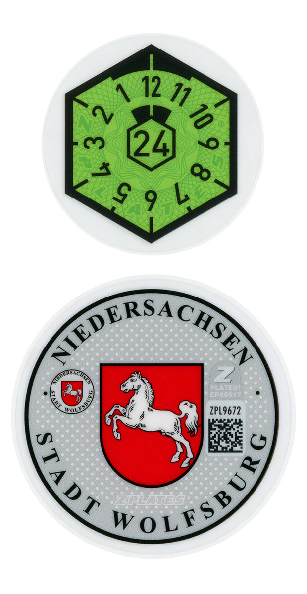 Wolfsburg Registration Seal (WOB)