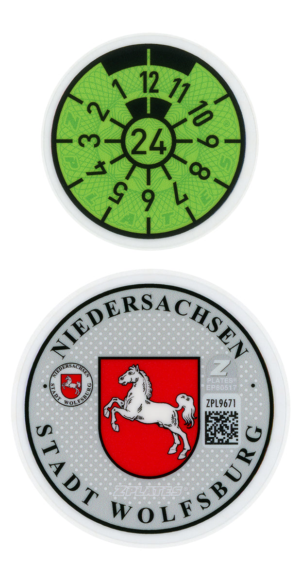 Wolfsburg Registration Seal (WOB)