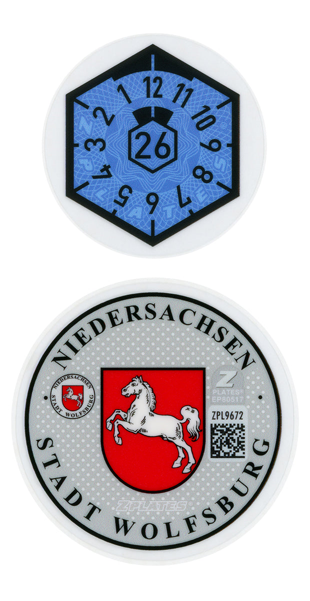 Wolfsburg Registration Seal (WOB)
