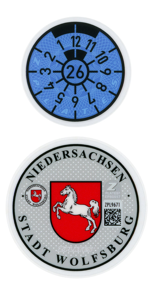 Wolfsburg Registration Seal (WOB)