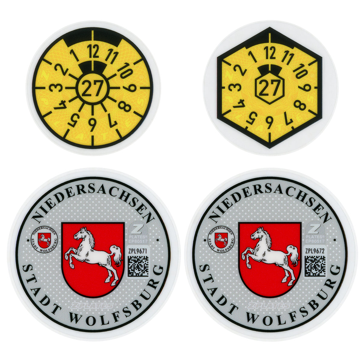 Wolfsburg Registration Seal (WOB)