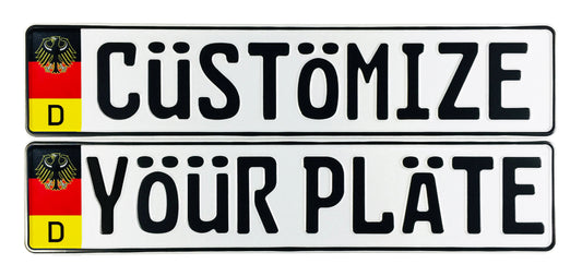 German Coat of Arms Custom License Plate