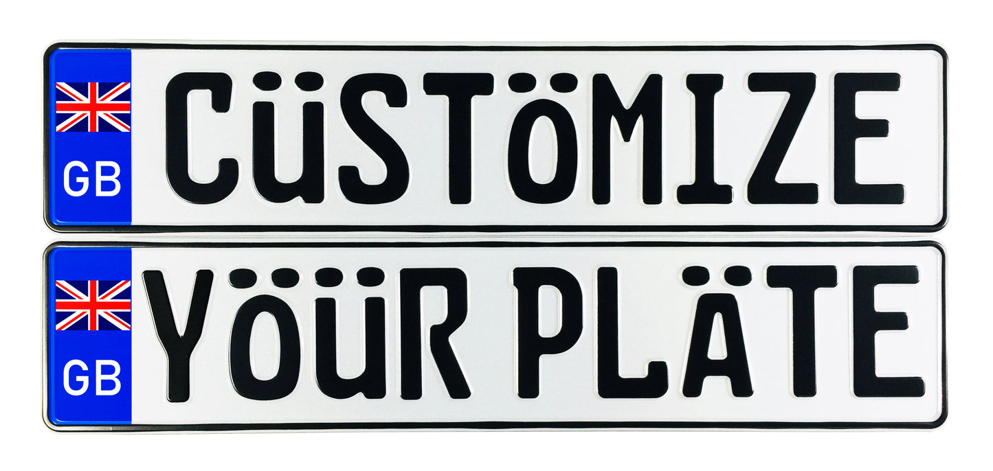 Great Britain Custom License Plate