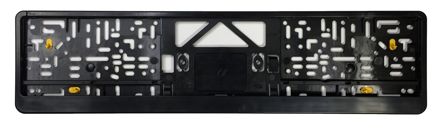 Premium German License Plate Frame - Evolution 3 - Black