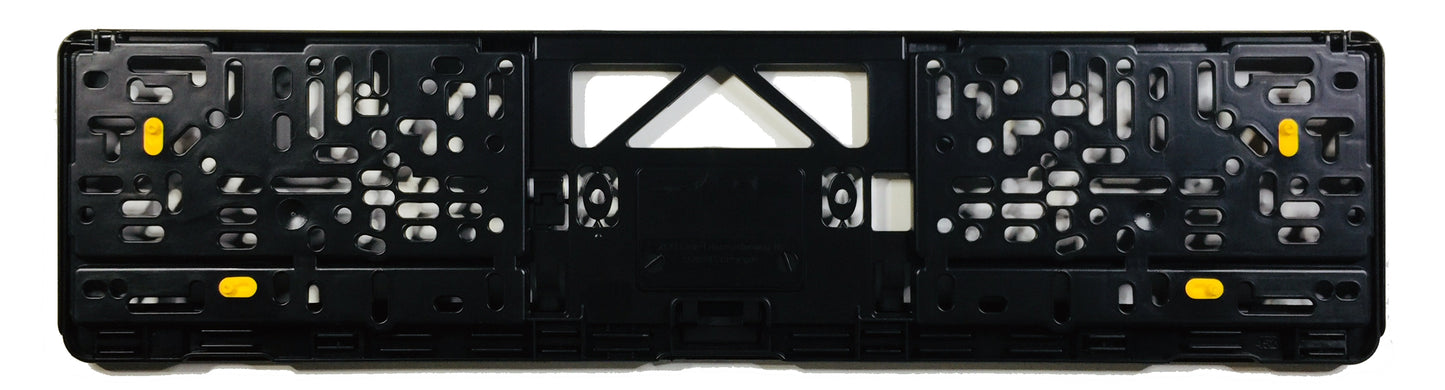 Premium German License Plate Frame - Evolution 3 - Black