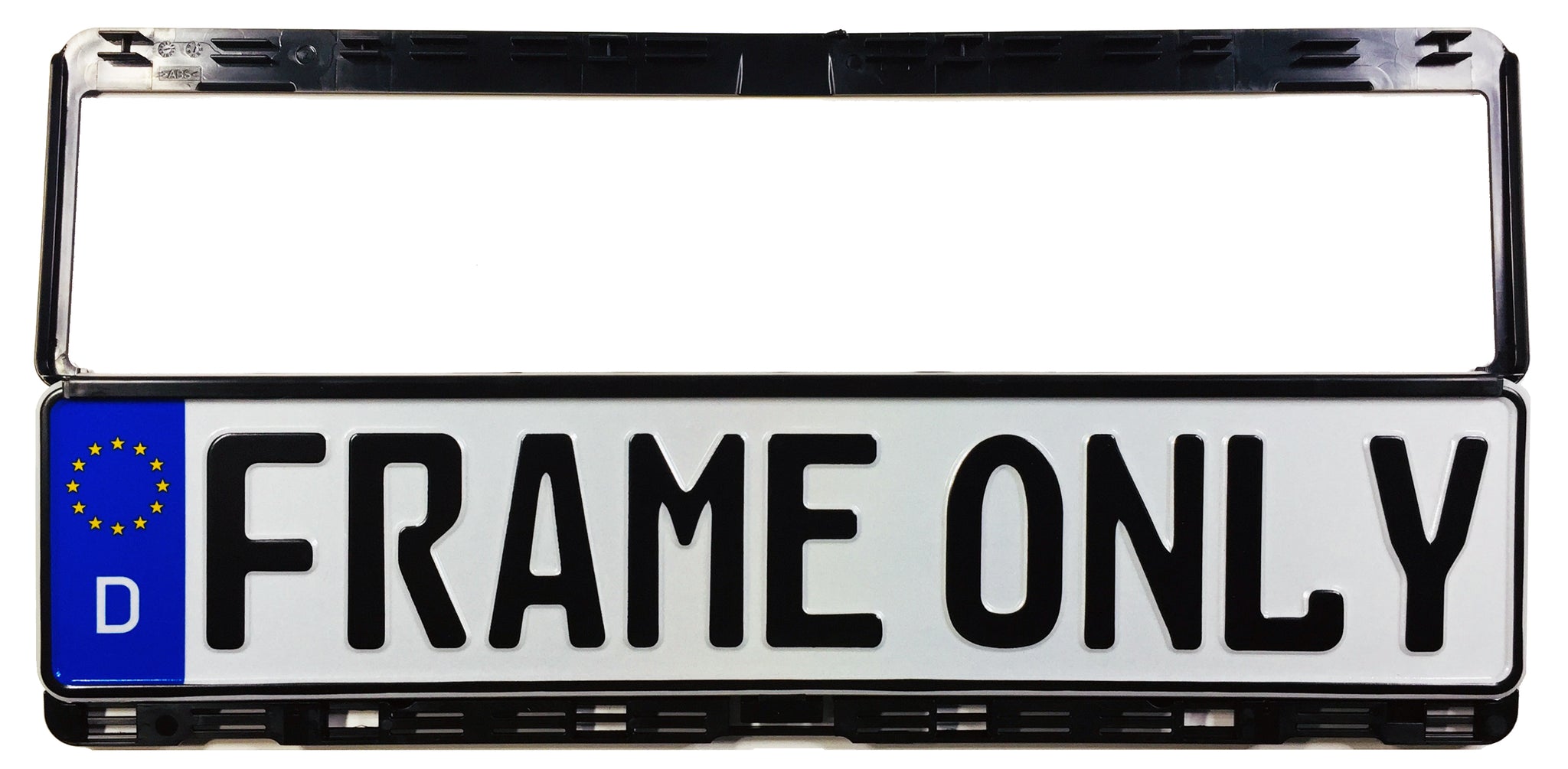 Premium German License Plate Frame - Evolution 3 - Black –