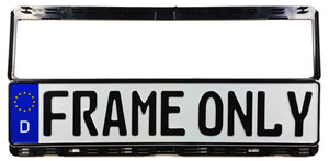 Premium German License Plate Frame - Evolution 3 - Black